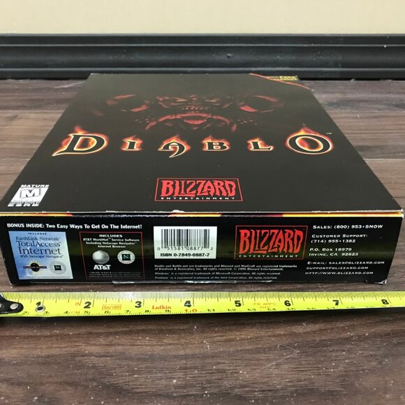 Diablo Big Box 1996 *MISSING MANUAL* PC CD ROM Windows 95 Retro 90's Gaming - Picture 13 of 16